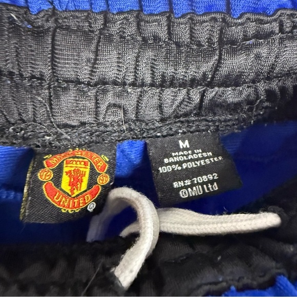 Manchester United Blue and Black Joggers Size Medium GUC - Picture 4 of 5